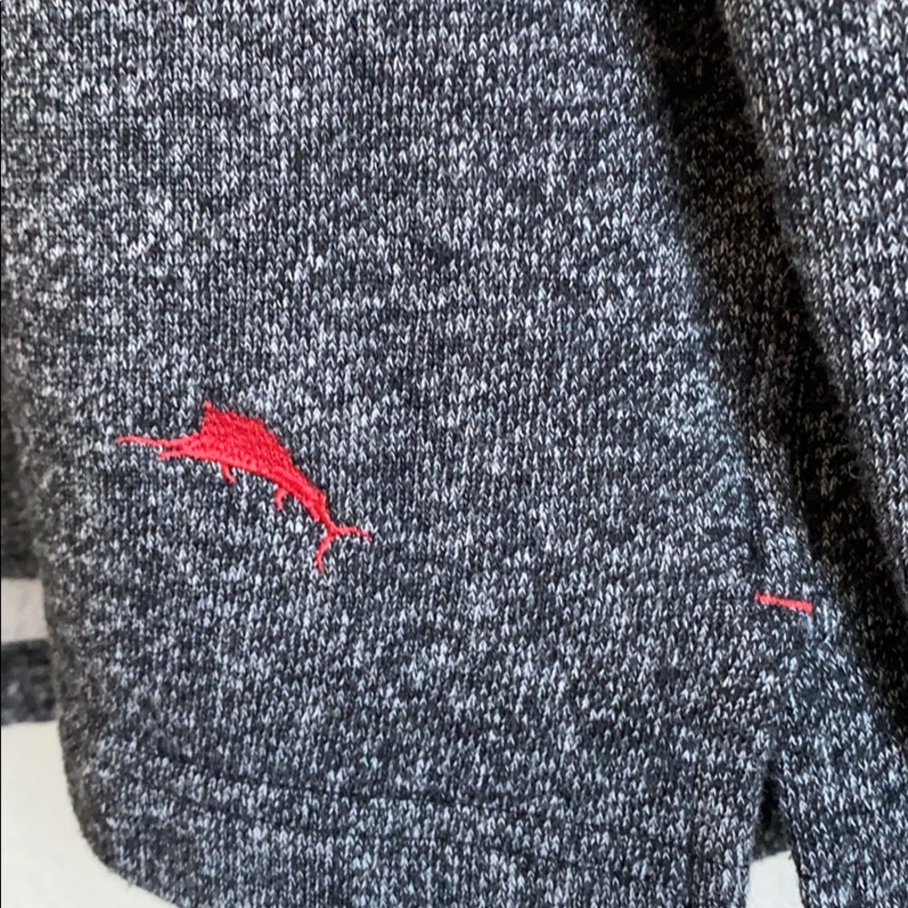 Tommy Bahama Gray Long Sleeve Pullover Sweatshirt - Picture 6 of 10